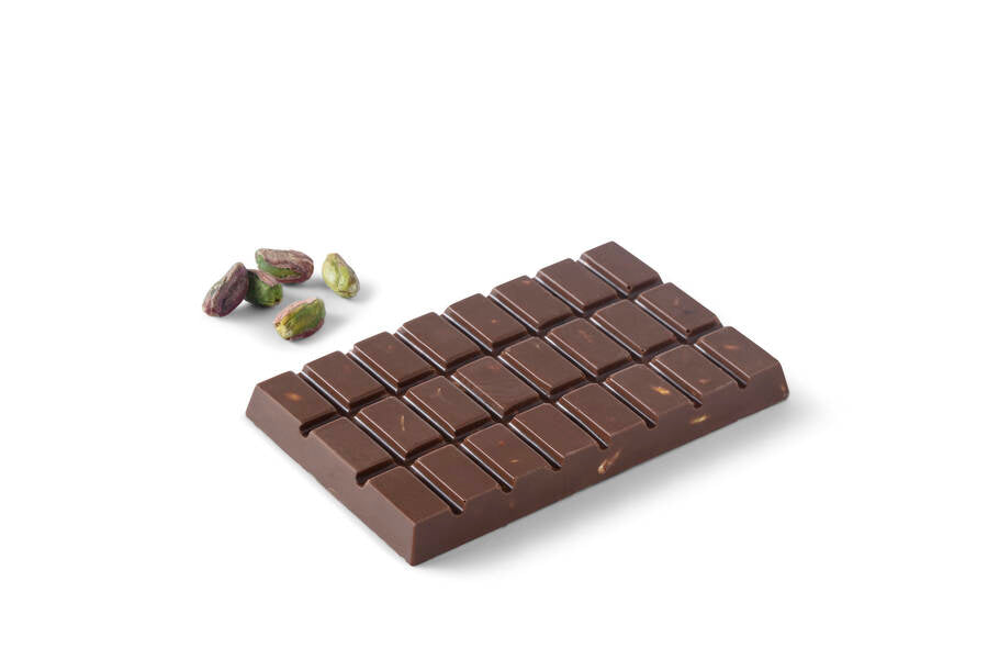 Exquisite Pistachio Milk Chocolate Tablet 95 G.
