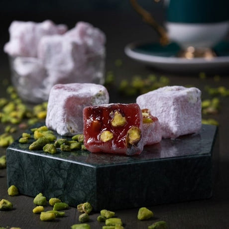 Pistachio Pomegranate Handcrafted Turkish Delight 500 G.