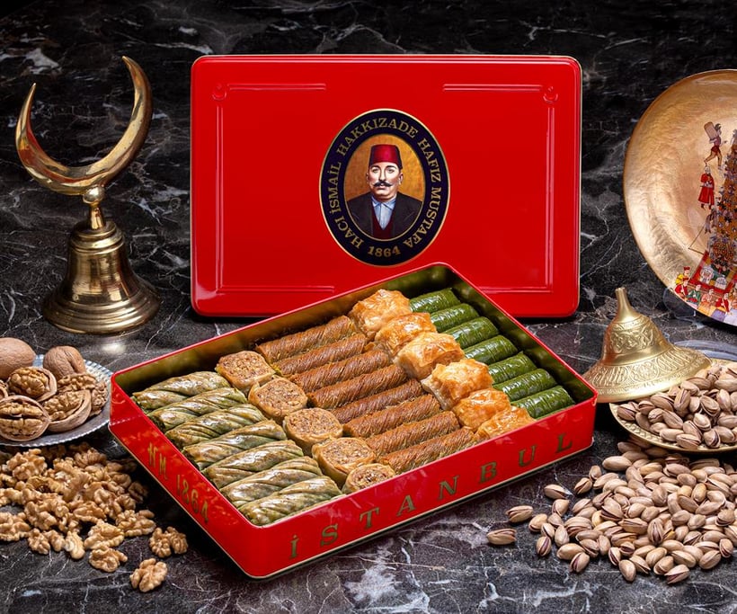 Pistache en walnoot gemengde baklava - grote doos