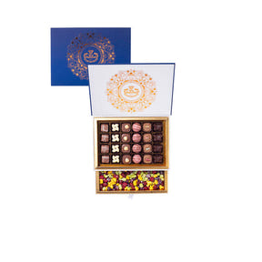 Mixed Chocolate & Dragee - Dark Blue Box 500g
