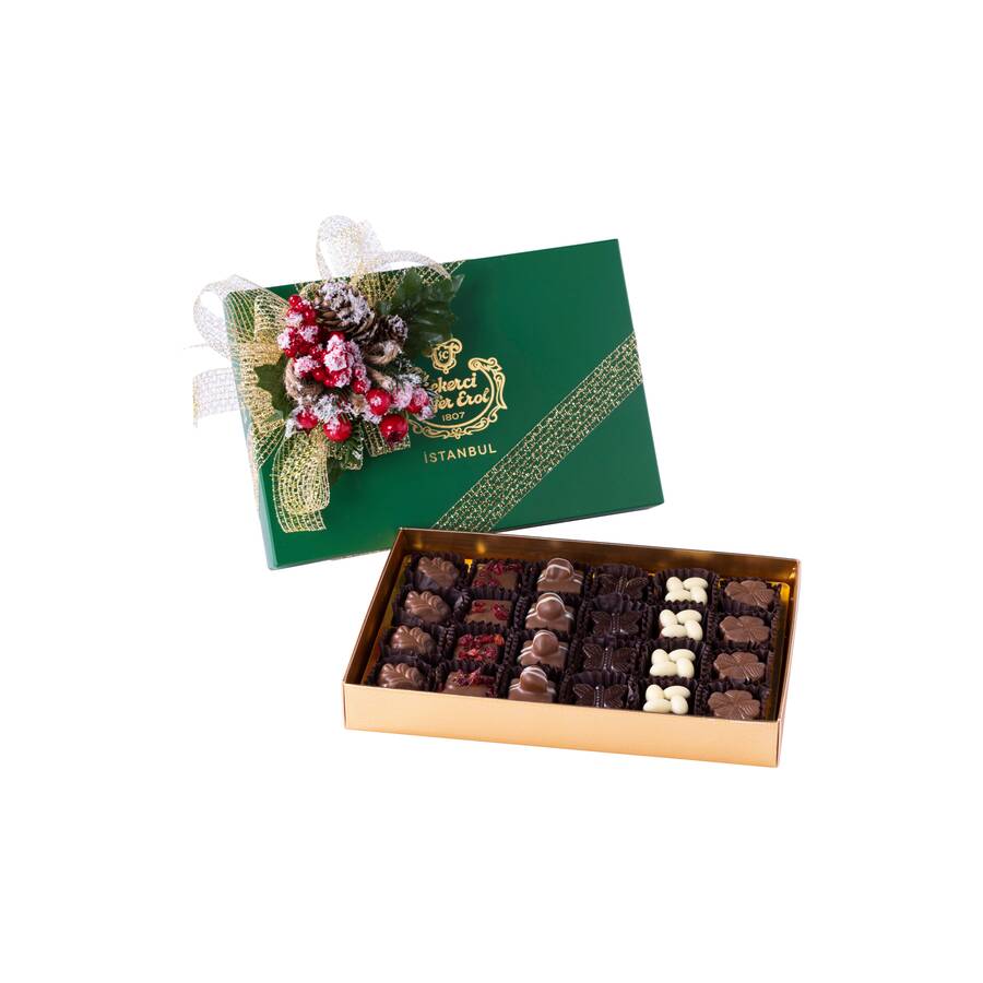 Premium Special Chocolate in Green Medium Box 24 Pieces