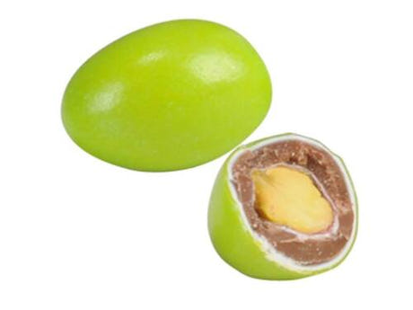 Premium Green Colored Chocolate Covered Pistachio Dragee 1kg