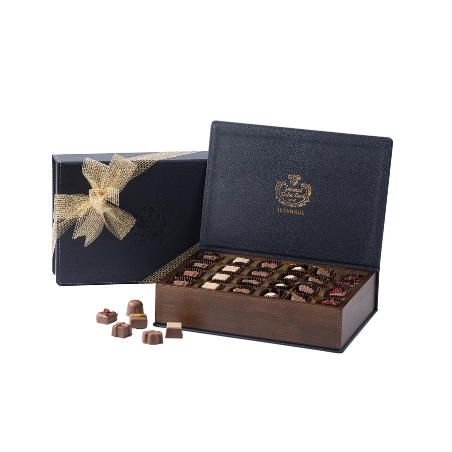 Cioccolato Speciale Premium in Scatola Di Pelle nera