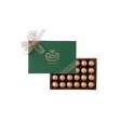 Premium Tahini Truff Chocolate in Green Thin Box 24 Pieces
