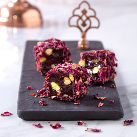 Rose Leaf Pomegranate Pistachio Turkish Delight 1kg