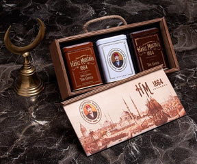 Turkish Sahlep & Coffee Set - Wooden Box