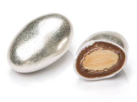 Gourmet Silver Colored Chocolate Covered Almond Dragee 1 Kg.