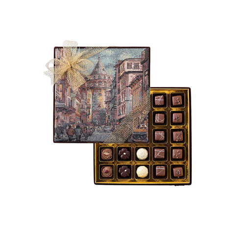 Special Handmade Chocolate Tapestry Woven Galata Tower