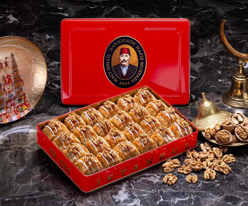 Gourmet Baklava Carré aux Noix -grande Boîte