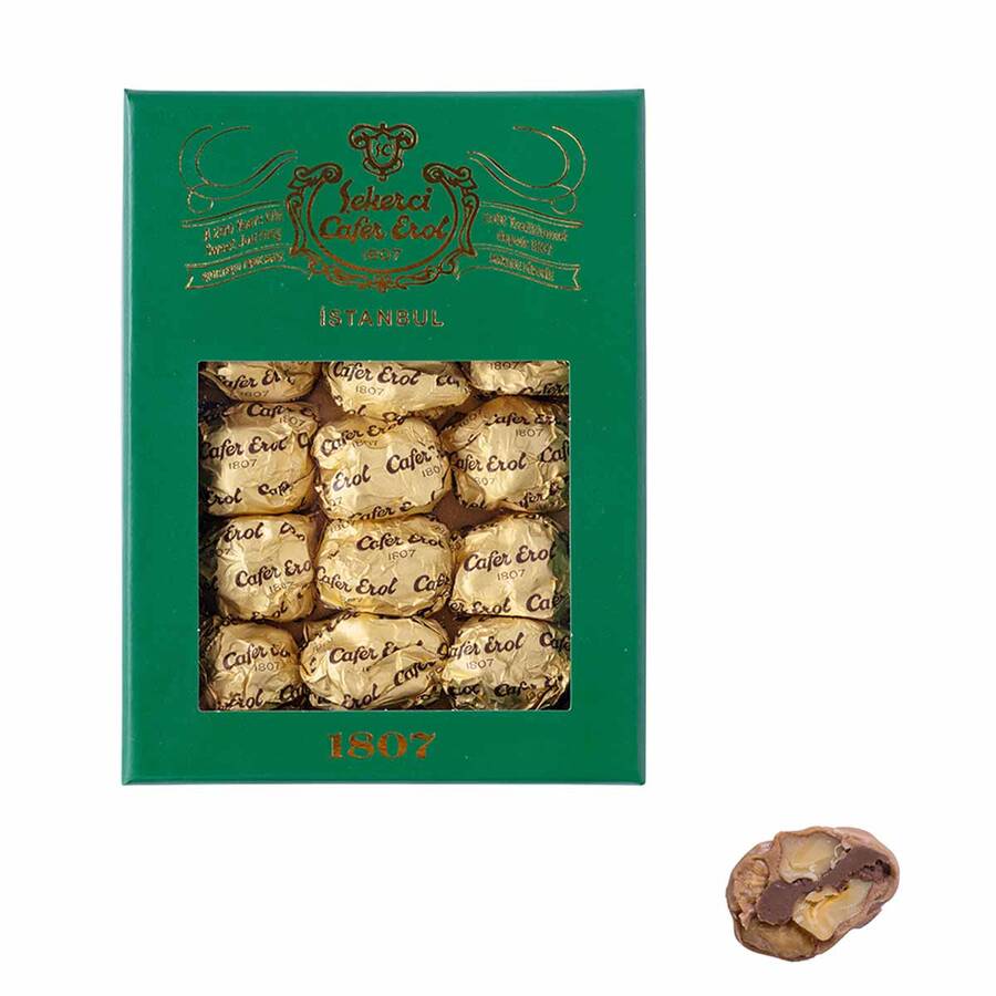 Premium Handmade Walnut Chocolate in Green Box 160g