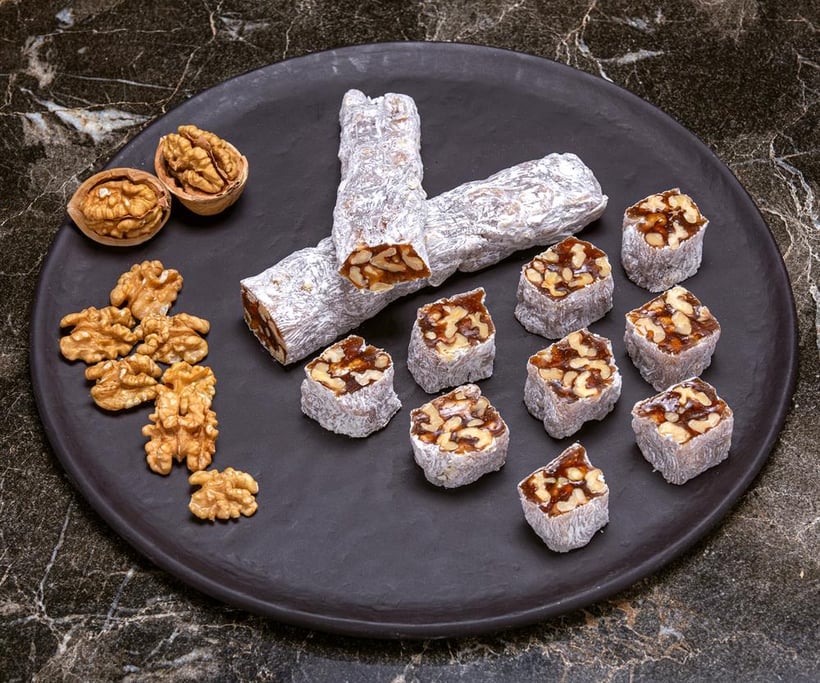 Rich Walnut Wick Turkish Delight 1 kg.