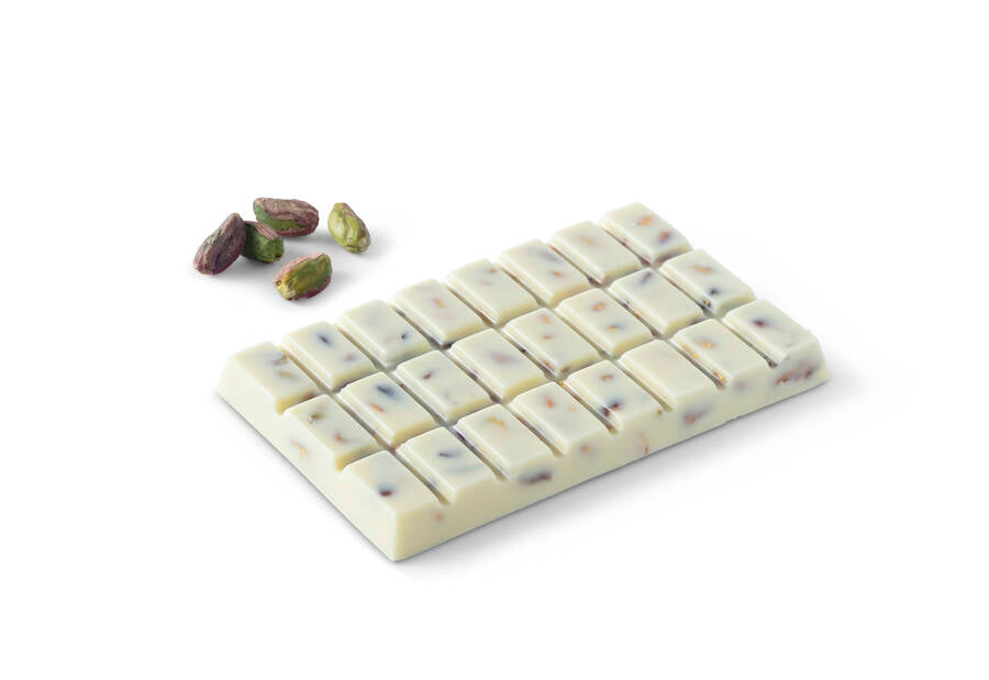 Premium Quality Pistachio White Chocolate Tablet 95 G.