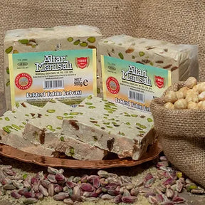 Gourmet Sesame and Pistachio Cocktail Halva 500 G.