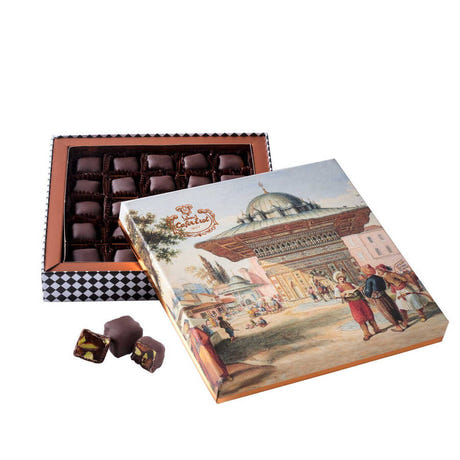 Chocolate-Covered Pistachio Turkish Delight - Ottoman Box